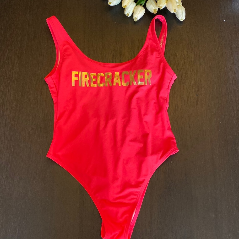 Xhilaration bathing suit. Size medium color neon pink